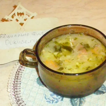 Суп 'Капустняк' с пшеном и курицей