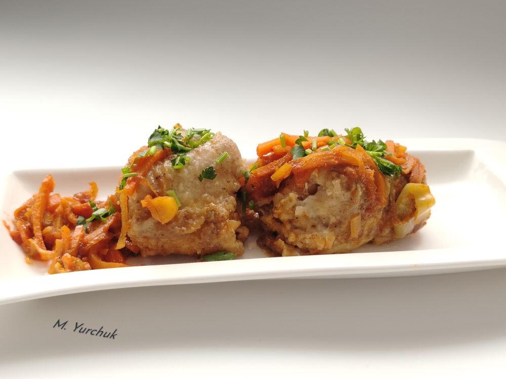 Минтай в луково-морковном маринаде