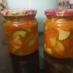 Маринованные кабачки с морковью