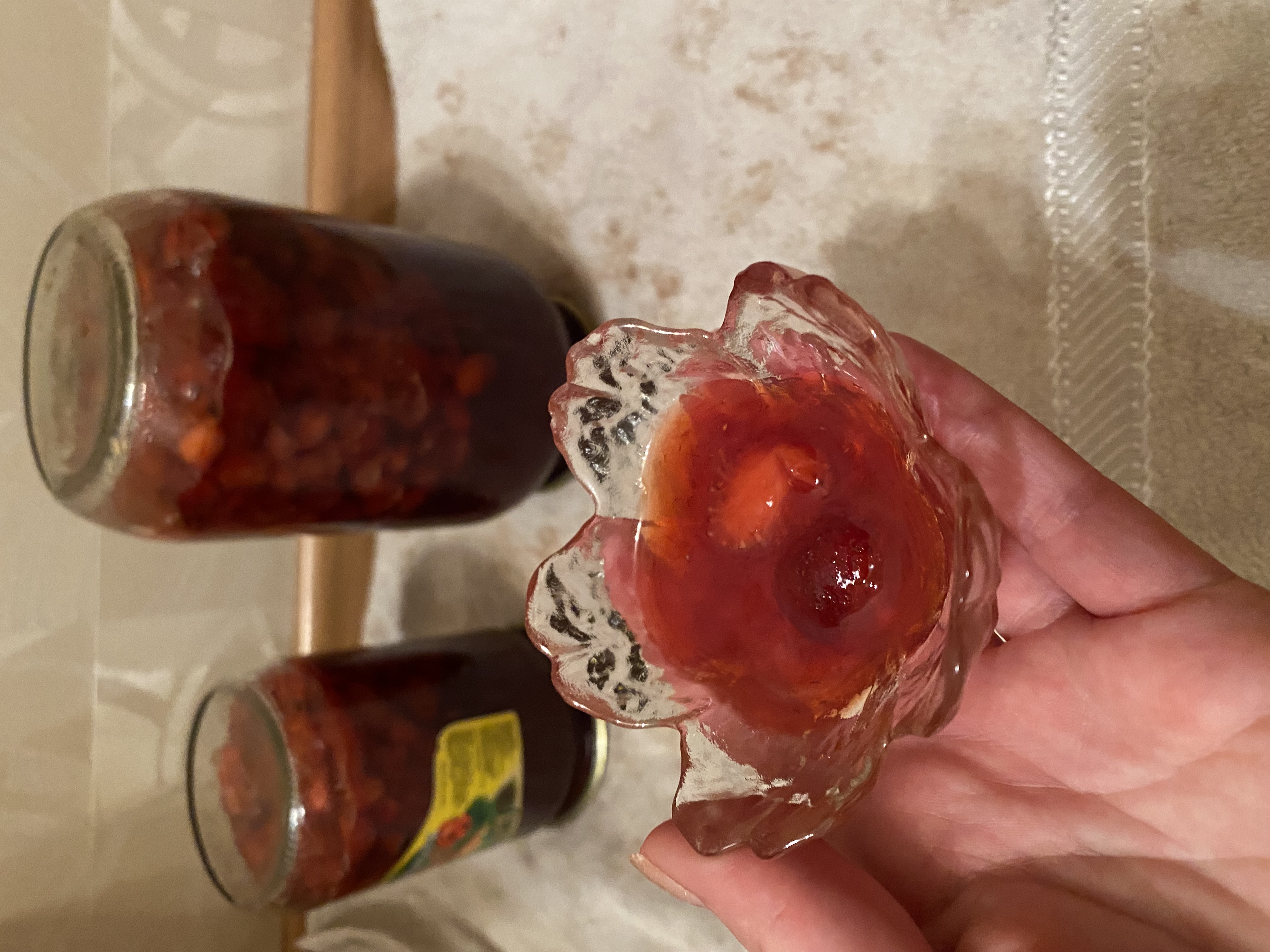 Клубничный джем кусочками с желатином
