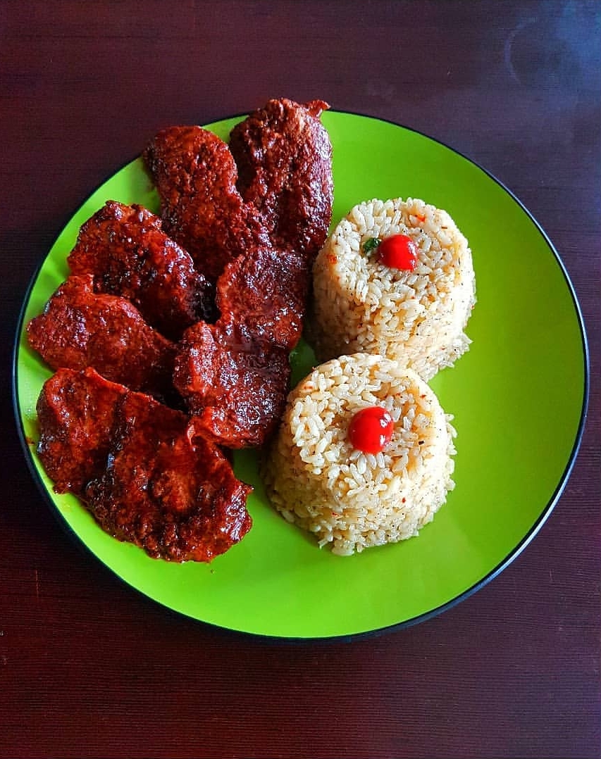 Отбивные с рисом