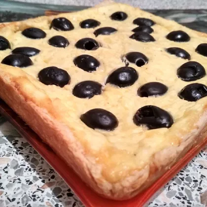 Греческий пирог "Сиртаки" с маслинами и сыром