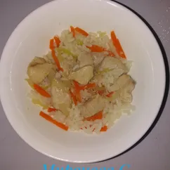 Грудка с луком и морковью