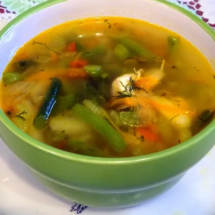 Суп со стручковой фасолью - вкусный, легкий и простой!