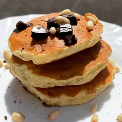 Банановые панкейки с чёрным шоколадом 🤤❤️