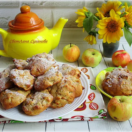 Мягкое печенье с яблоками