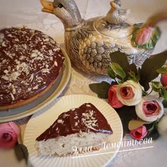 Постный пирог с апельсином и грецкими орехами 