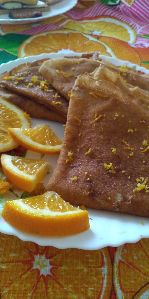 Блинчики в апельсиновом соусе 🥞🍊
