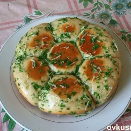 Пампушки с чесноком