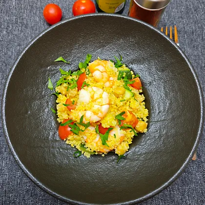 Кускус с креветками