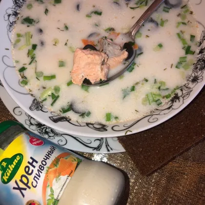 Сливочный суп из форели 🍲🐠