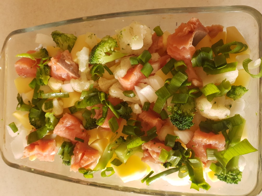 Запеченый картофель с рыбой и овощами🐟🥦🥔