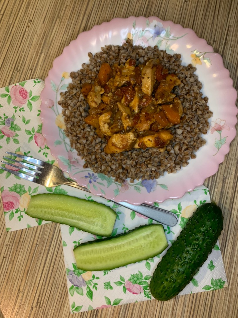 Курица с овощами ❤️