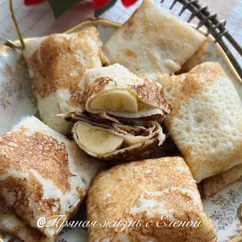 Блинчики с бананом