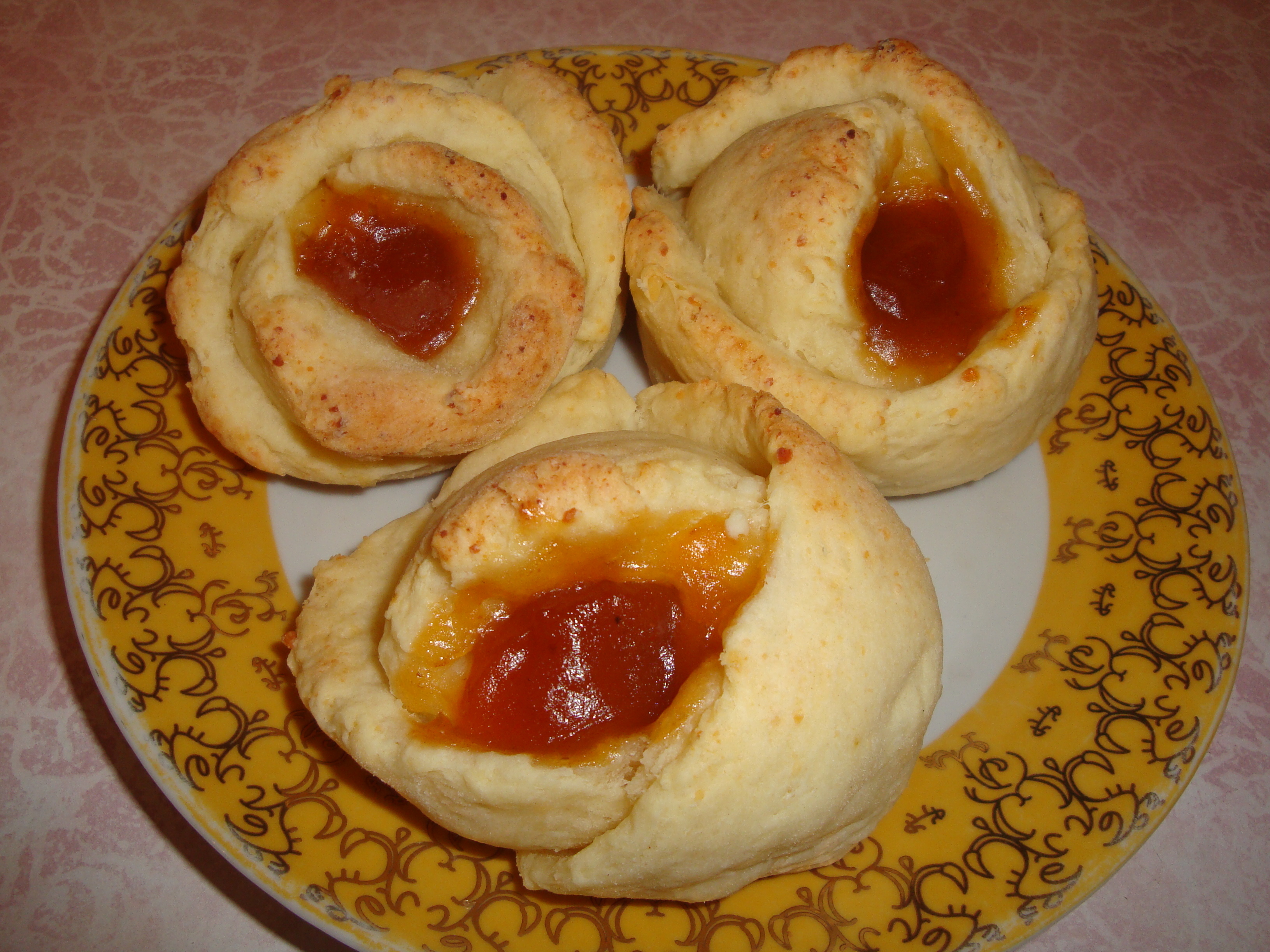 Творожные булочки "Розы"