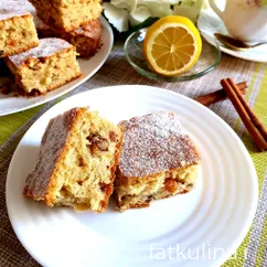 Пирог с изюмом и грецкими орехами постный