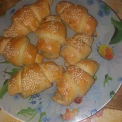 Круассаны с яблоками