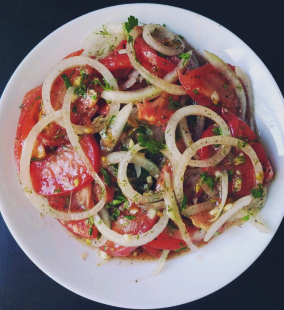 Закуска из помидоров на скорую руку 🍅🍅🍅