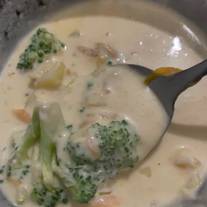 Сливочный суп с брокколи