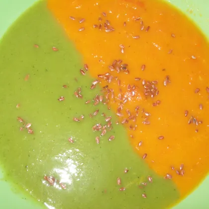Крем - суп*Оранжево-зелёный*