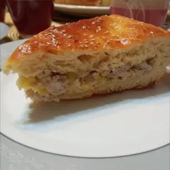 Пирог с мясом и картофелем 
