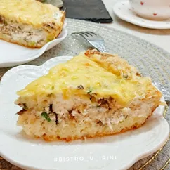 Сырный пирог с тунцом  