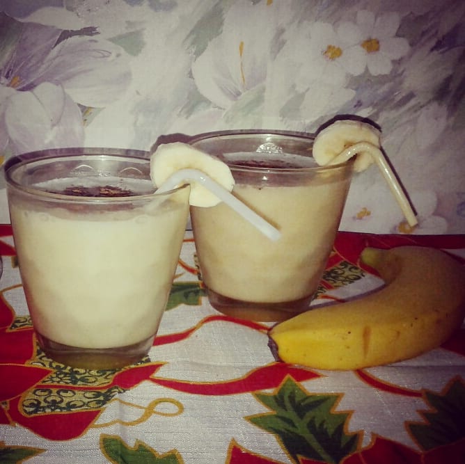 Молочный коктейль с кофе и бананом — пошаговый классический рецепт с фото от Простоквашино