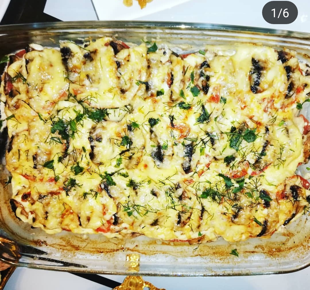 Запеканка с курицей и с сезонными овощами