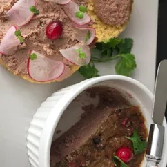 Диетический запеченный паштет из печени цыпленка с луковым желе😋