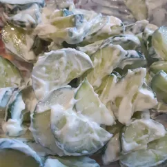 🥒Салат из огурцов и сметаны🥒🥒🥒