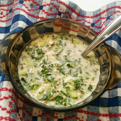 Холодный суп с огурцами #кулинарныймарафон