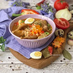 🌱Суп с перепёлками и булгуром