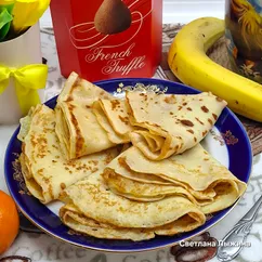 Блинчики на молоке (классический вариант)