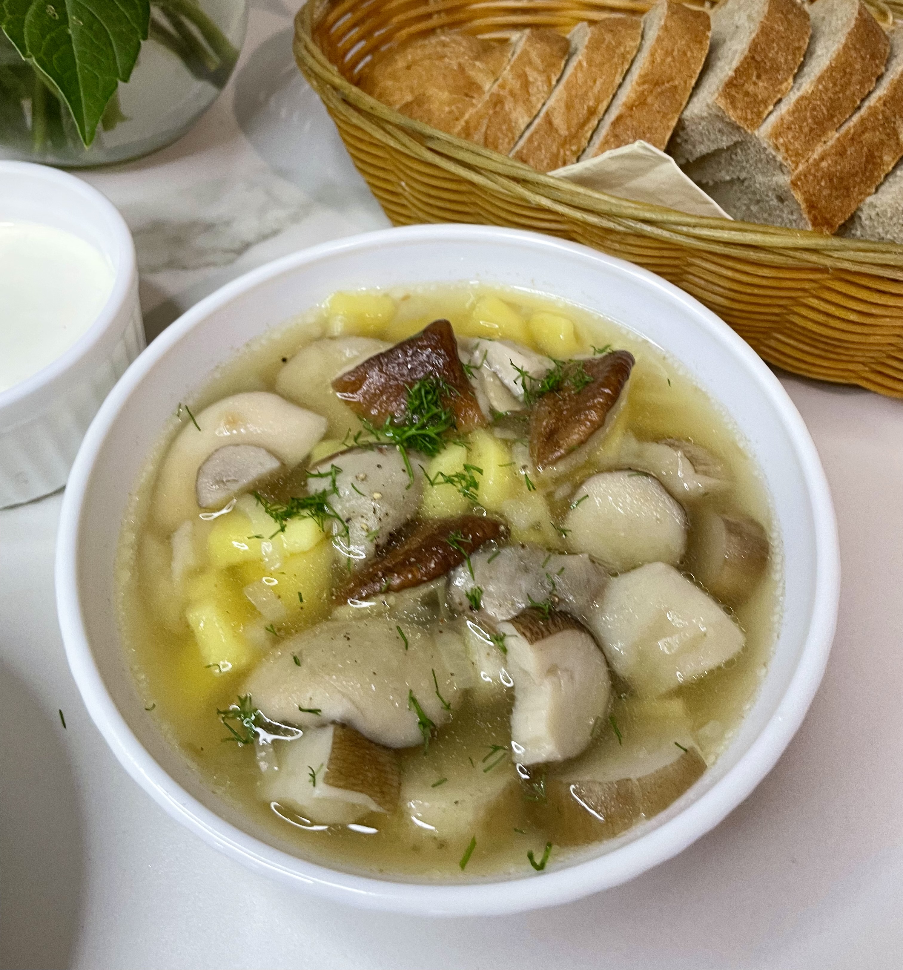 Суп с белыми грибами 