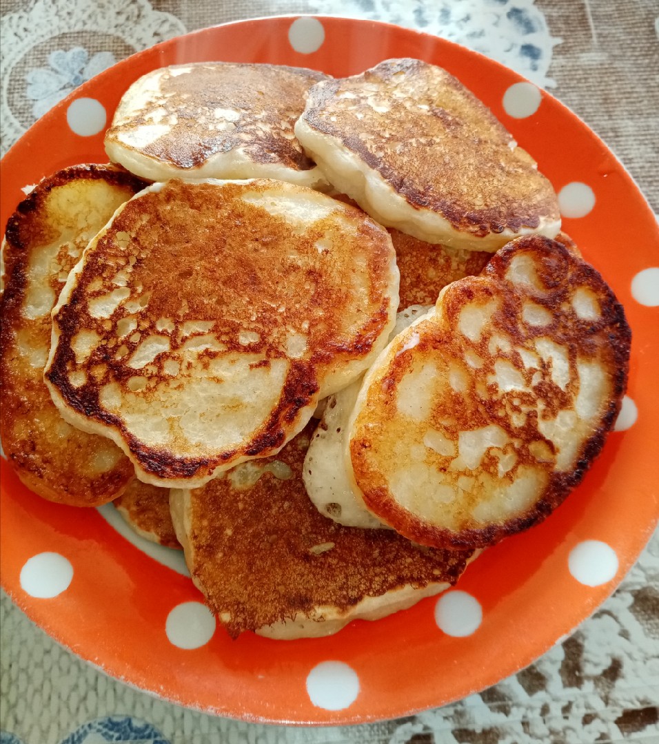 Оладьи с яблоком, без яиц