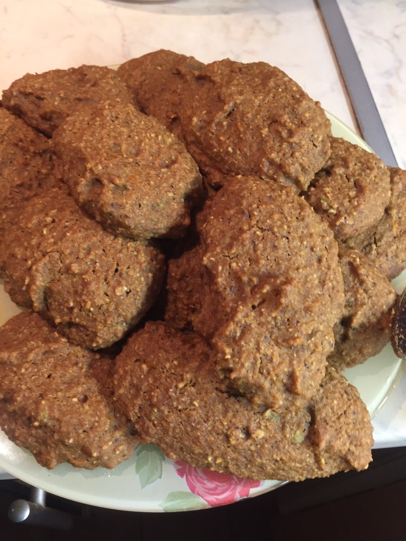 Овсяное печенье с яблоком и тыквой