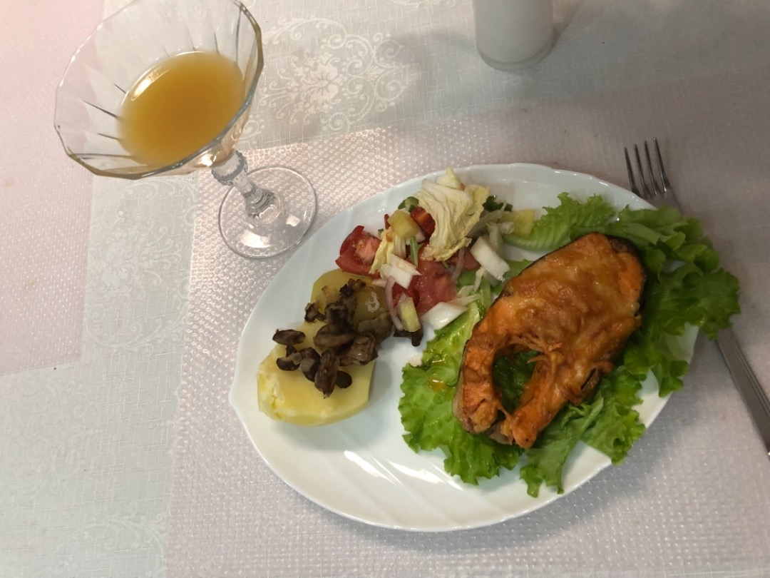 Форель под сырной корочкой
