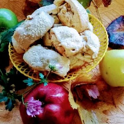 Песочное печенье с яблочной начинкой