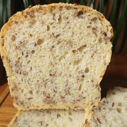 Хлеб пшеничный со льном