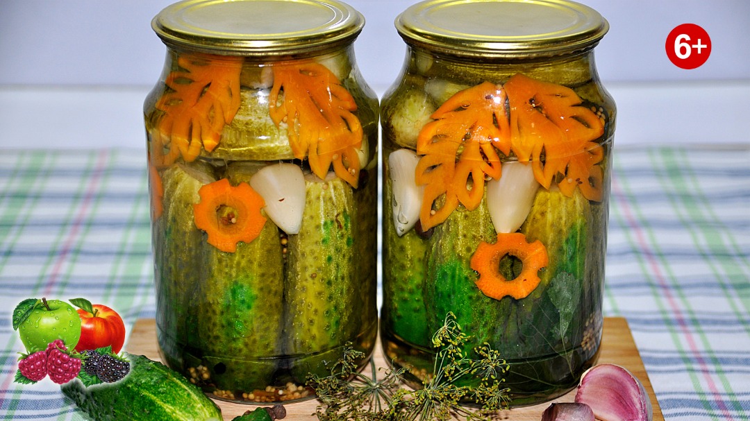 Маринованные огурцы на зиму. Хрустящие! #заготовки