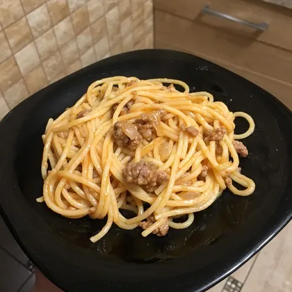 Спагетти 🍝 с фаршем в томатном соусе... А-ля Болоньезе
