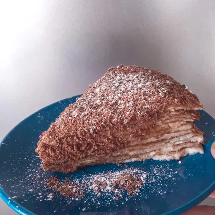 Блинный шоколадный торт