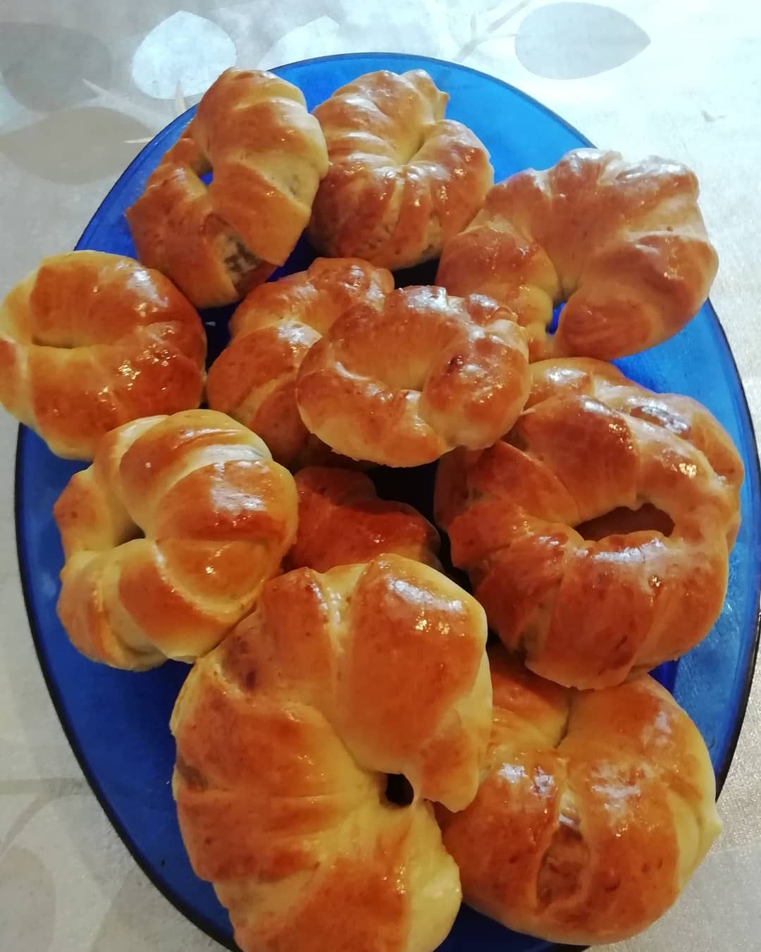 Нежные рогалики с повидлом в духовке.🥐🥐🥐