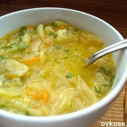 Суп из белокочанной капусты