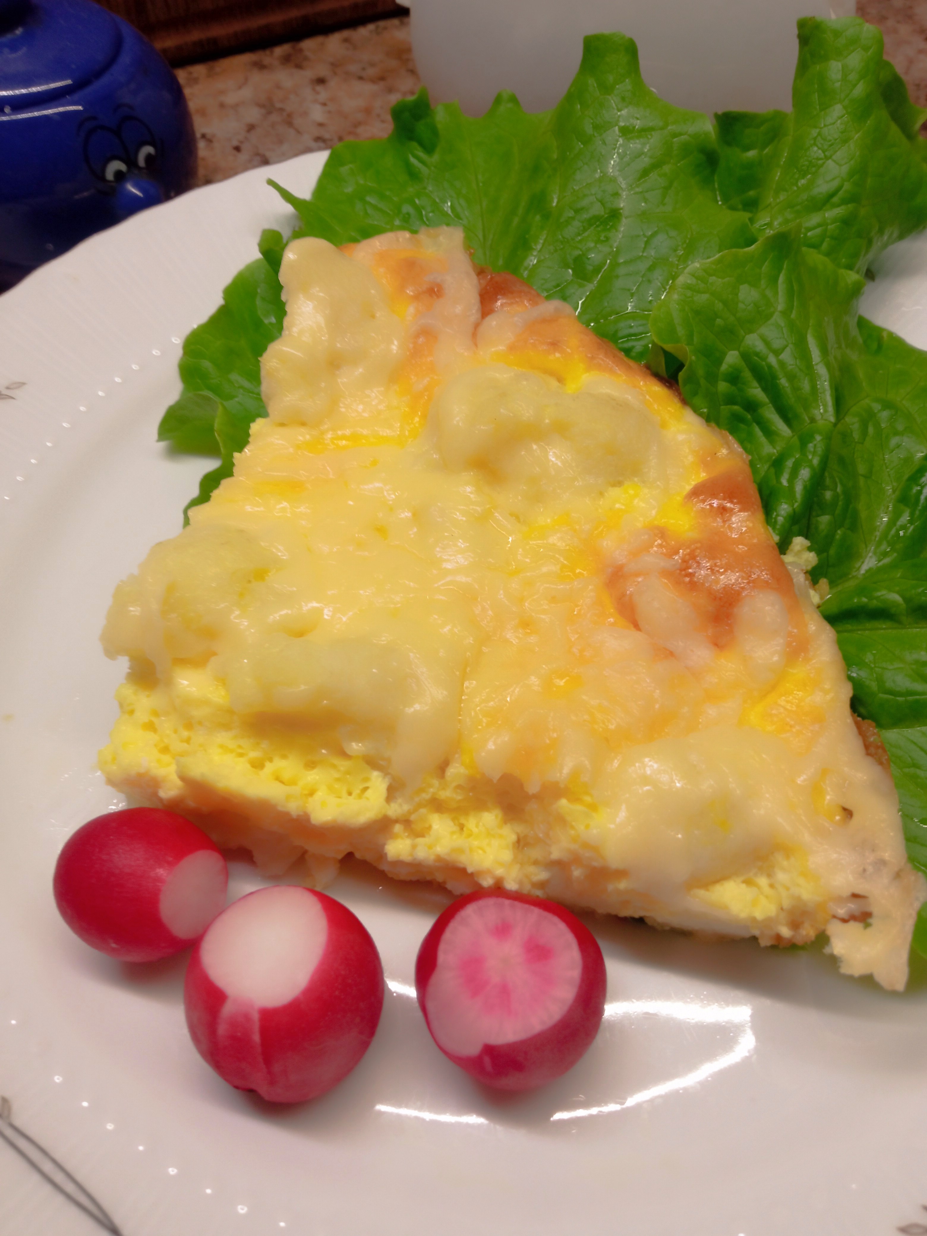 Омлет с цветной капустой и сыром 