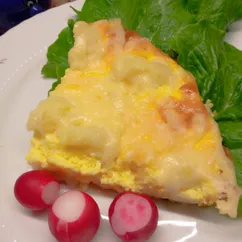 Омлет с цветной капустой и сыром 