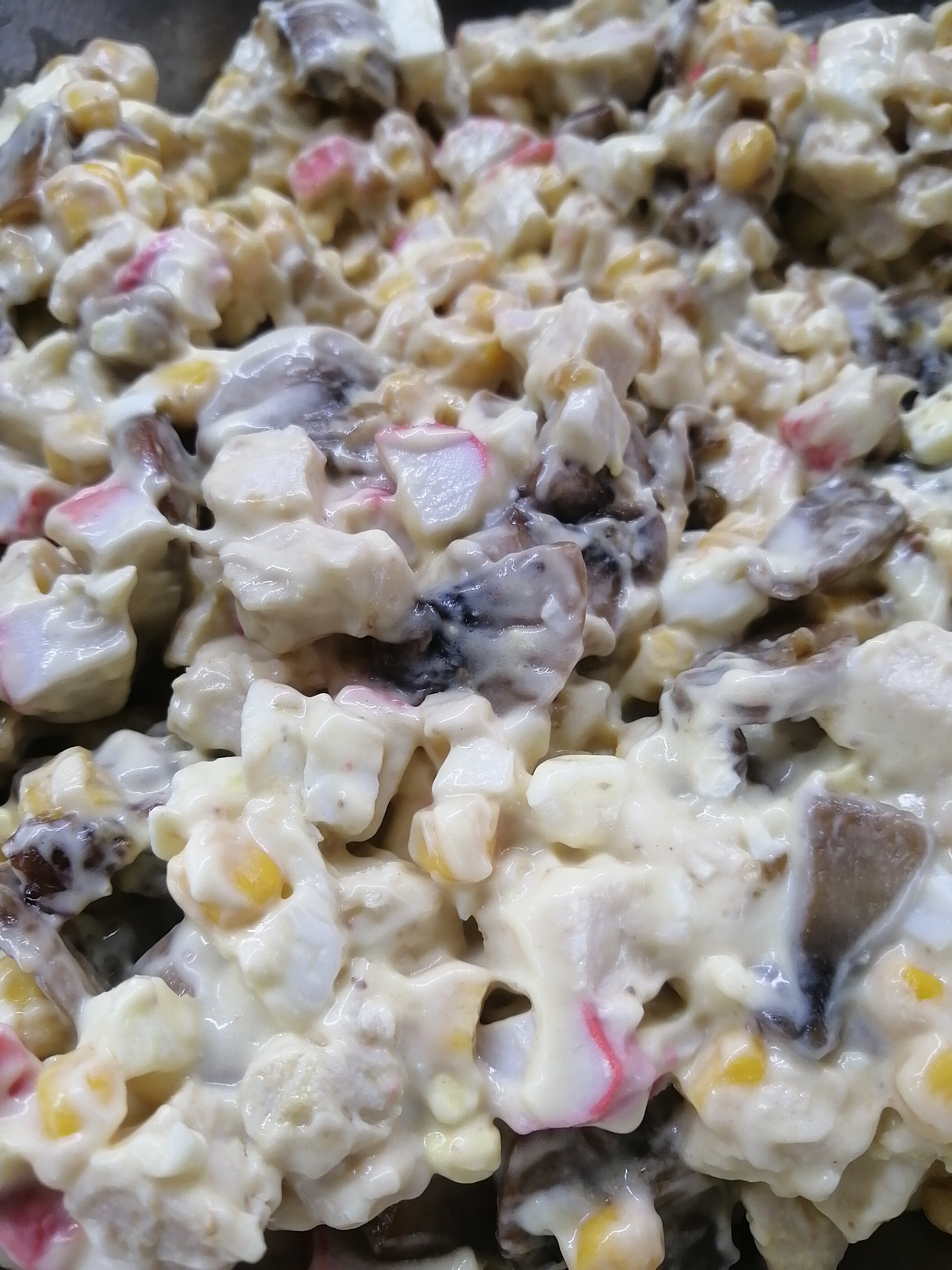 Салат с курицей и шампиньонами