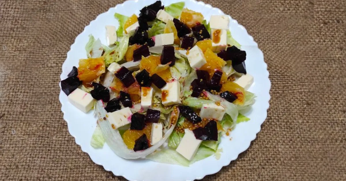 Салат из сырой свеклы с апельсином и мятой рецепт – Европейская кухня: Салаты. «Еда»
