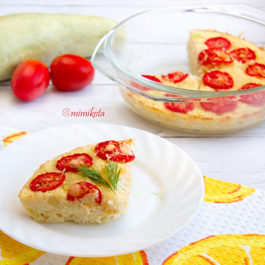 Запеканка из кускуса и кабачка