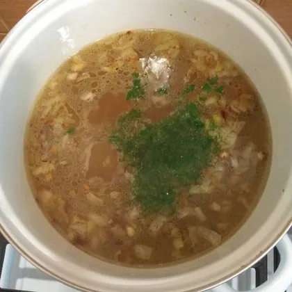 Грибной суп с вешенками